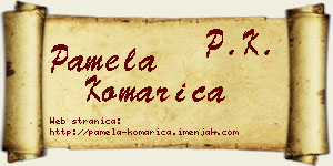 Pamela Komarica vizit kartica